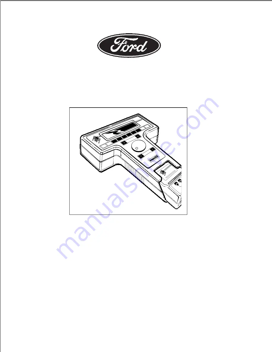 Ford NEW GENERATION STAR TESTER Introduction Manual Download Page 1