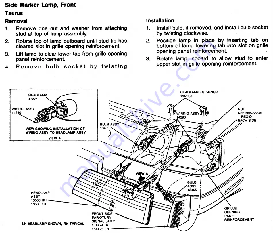 Ford Taurus Manual Download Page 1317