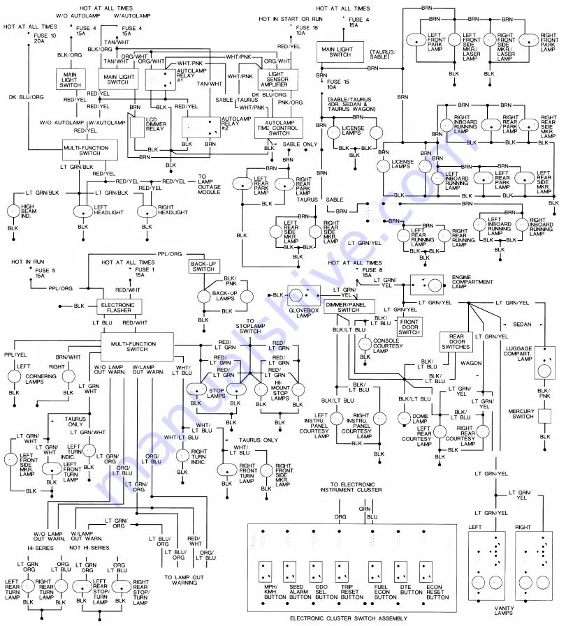 Ford Taurus Manual Download Page 1394