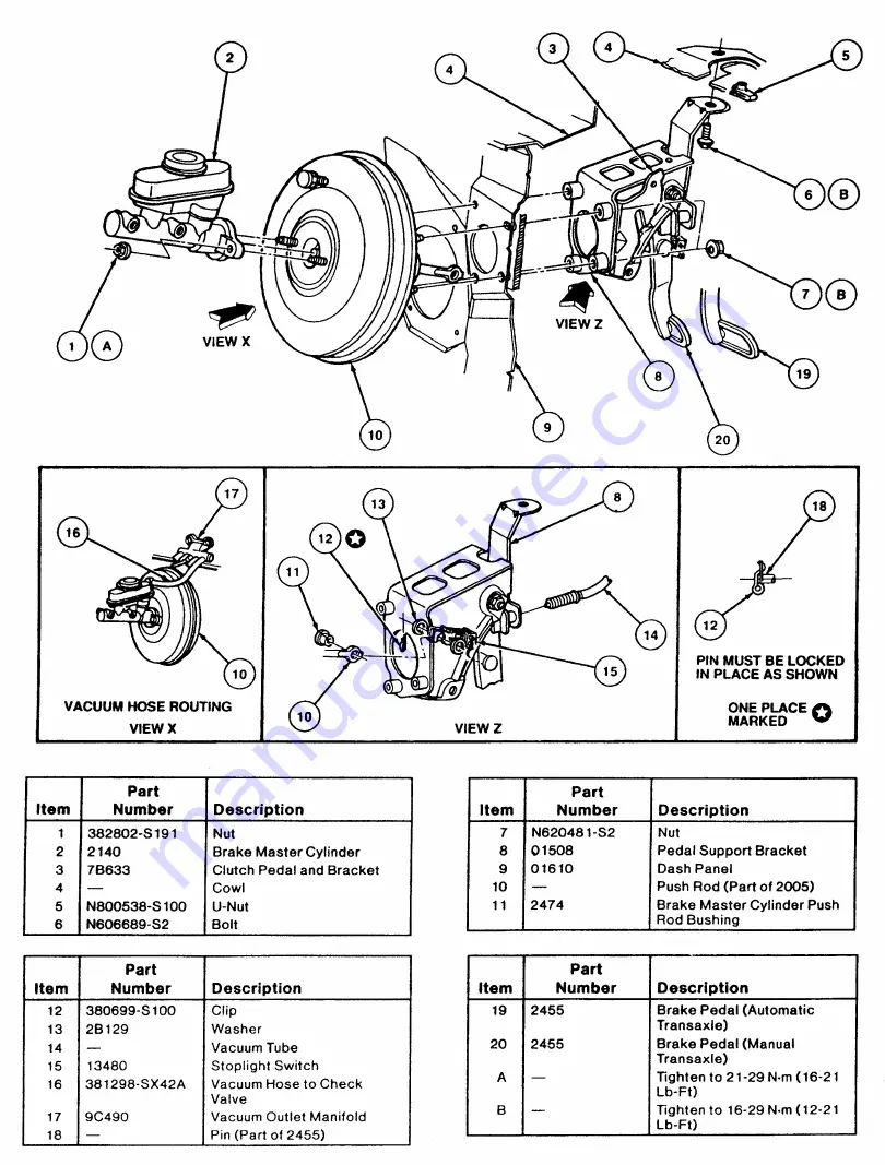 Ford Taurus Manual Download Page 1994