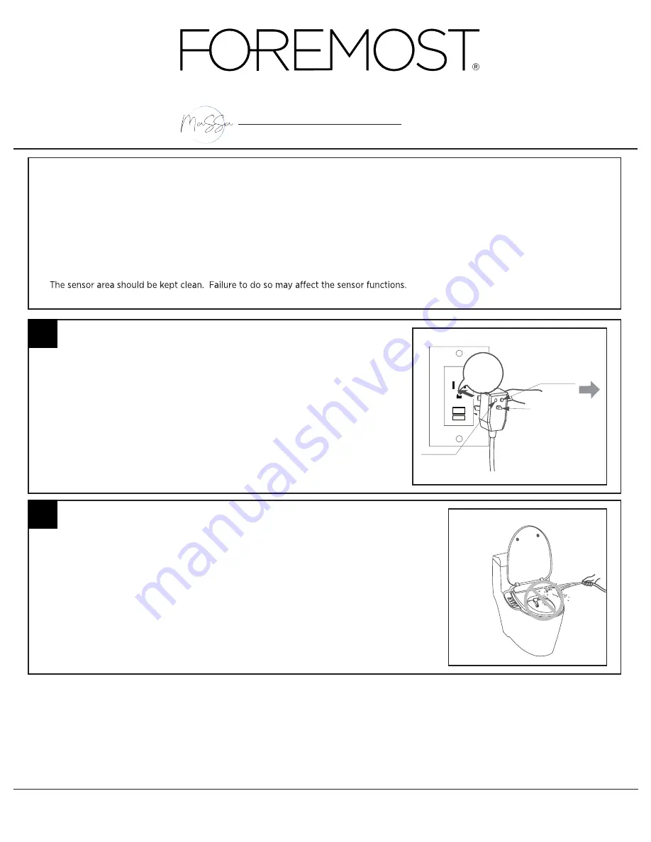 Foremost Massa Operating Manual, Installation Steps Download Page 11