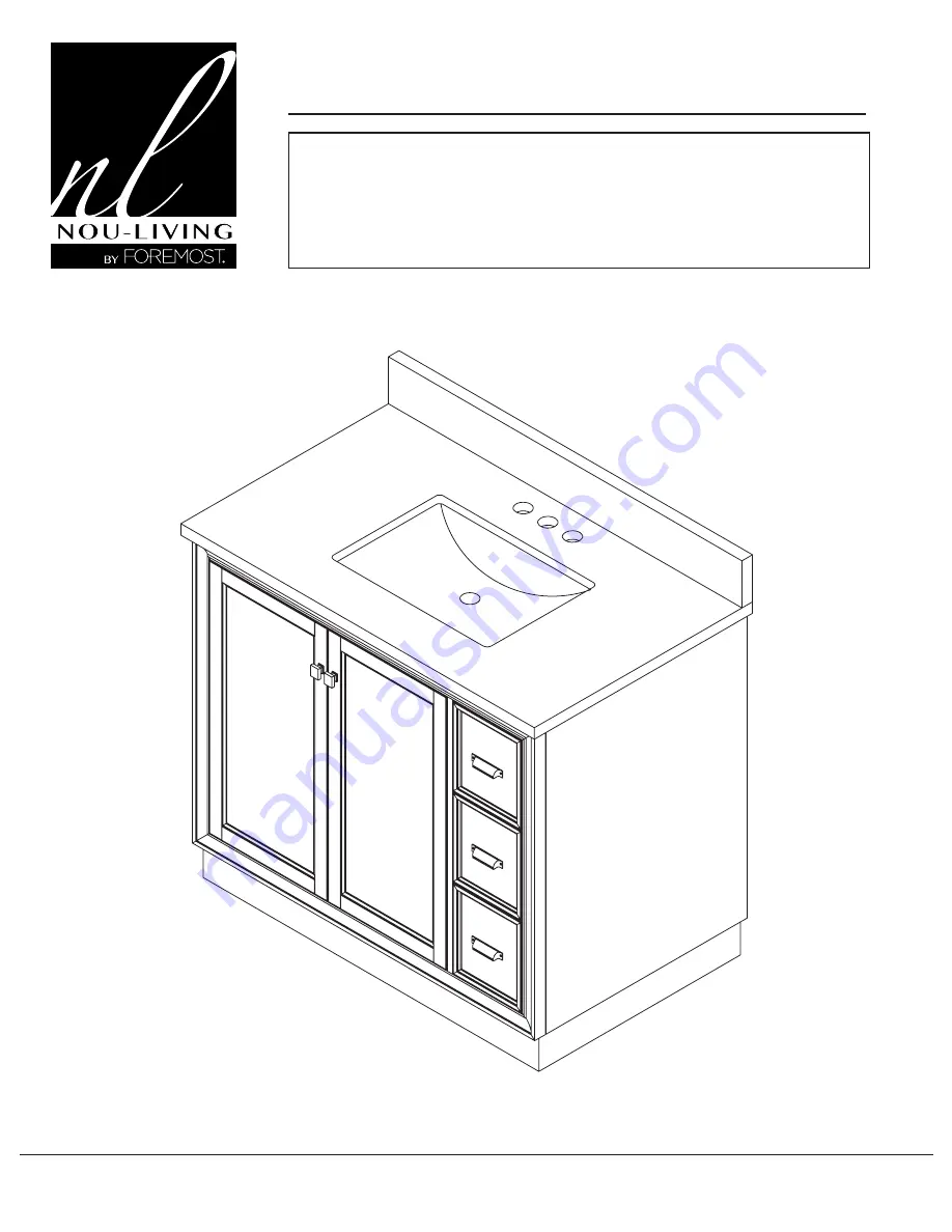 Foremost NOU-LIVING EVTAT3722D Instructions Manual Download Page 1