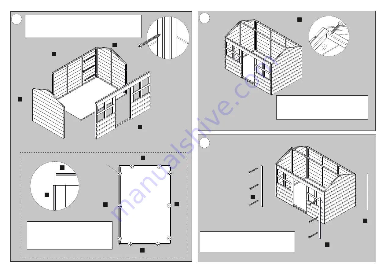 Forest garden DAMSON PLAYHOUSE Instruction & Reference Manual Download Page 2