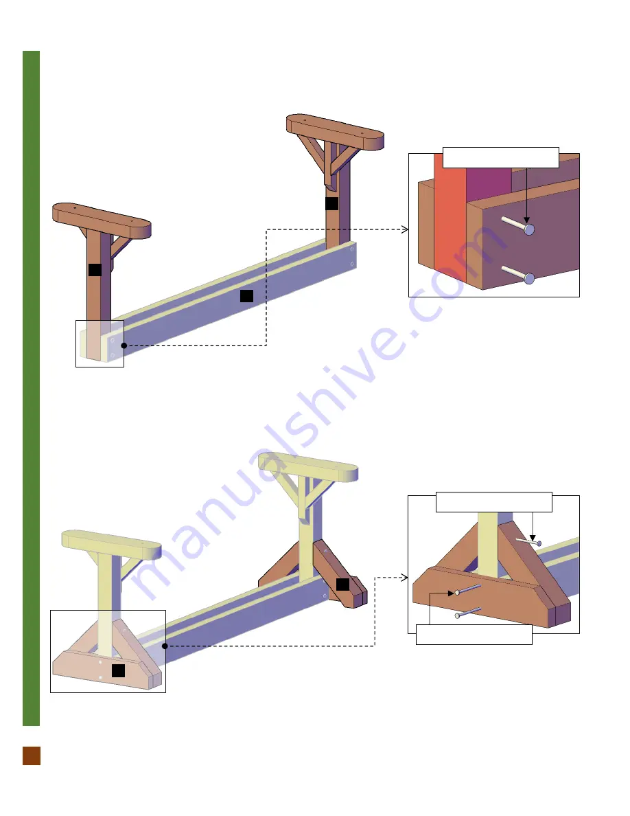 Forever Redwood ADIRONDACK CHAIN GLIDERS Assembly Instructions Manual Download Page 5