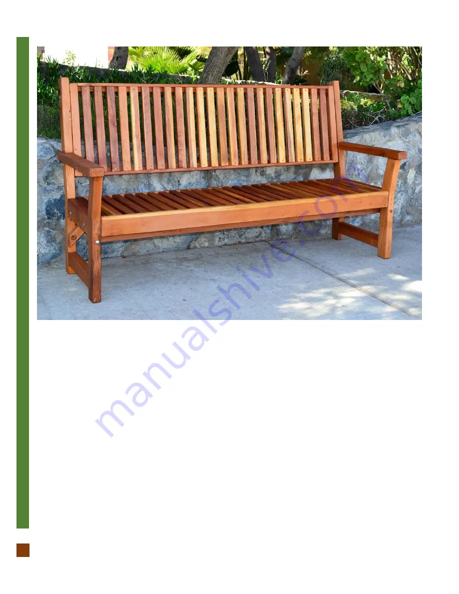 Forever Redwood ANNAPOLIS REDWOOD BENCH Assembly Instructions Manual Download Page 7