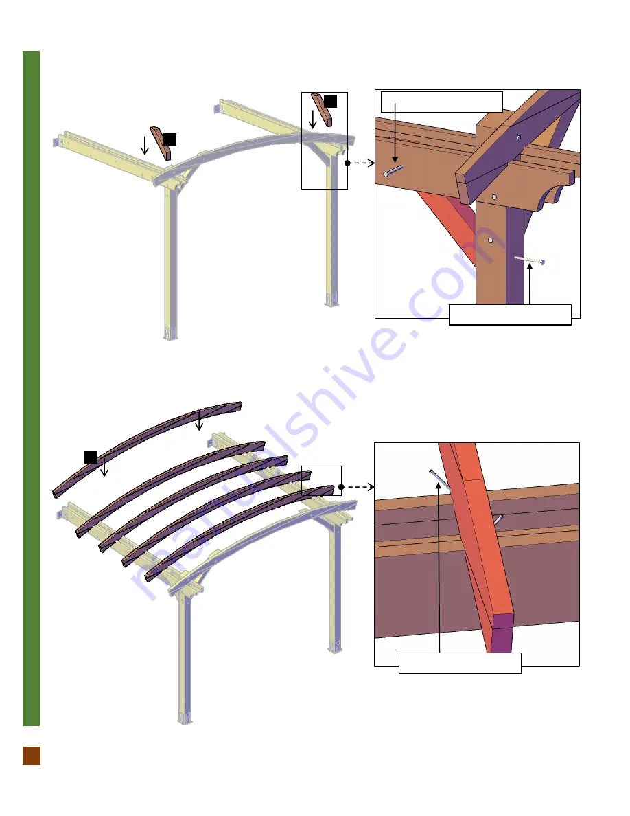 Forever Redwood ARCHED PERGOLA KIT Скачать руководство пользователя страница 9