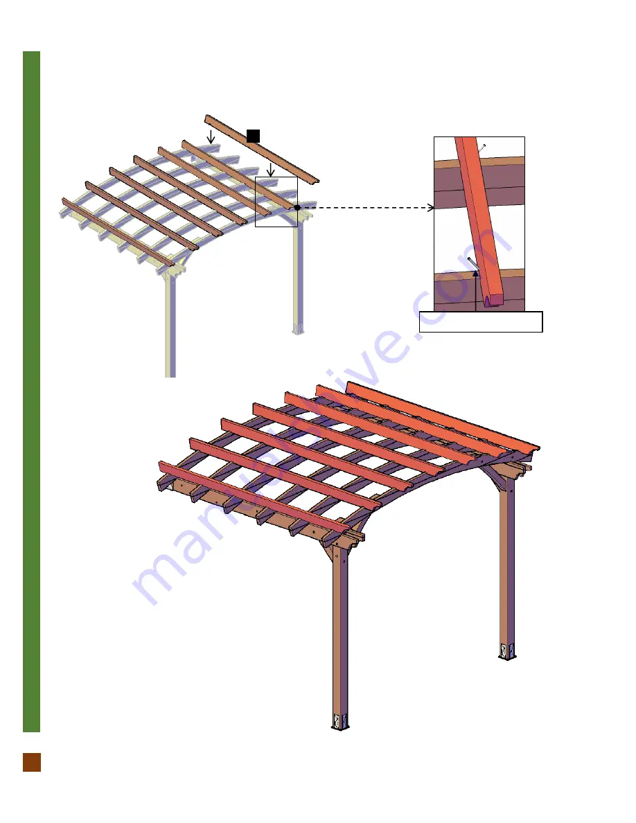 Forever Redwood ARCHED PERGOLA KIT Скачать руководство пользователя страница 10