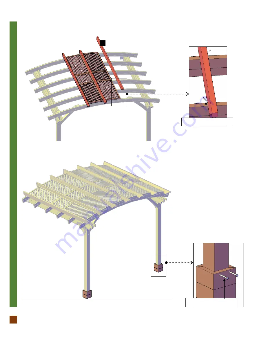 Forever Redwood ARCHED PERGOLA KIT Скачать руководство пользователя страница 12