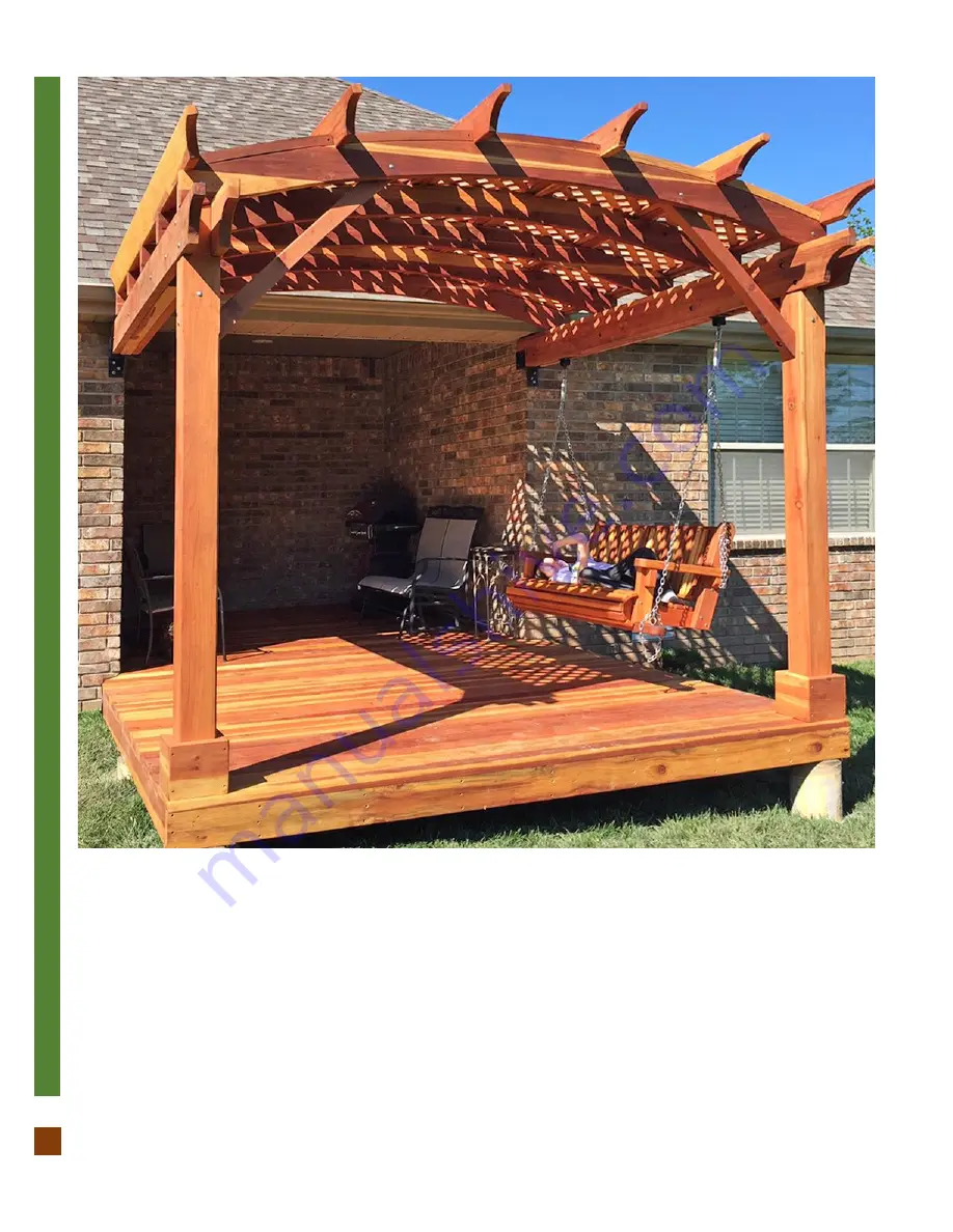 Forever Redwood ARCHED PERGOLA KIT Скачать руководство пользователя страница 13