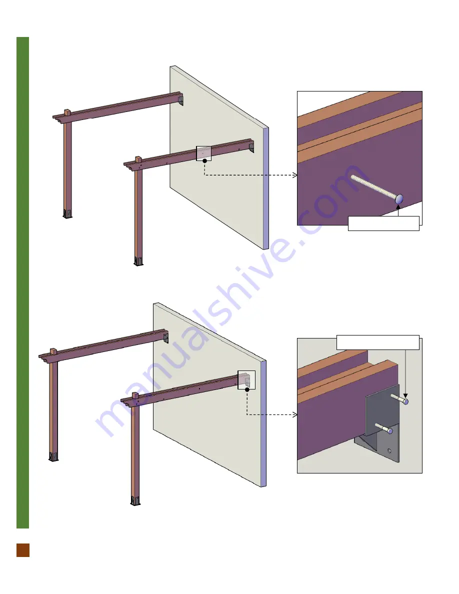 Forever Redwood BACKYARD PORCH PAVILION Assembly Instructions Manual Download Page 7