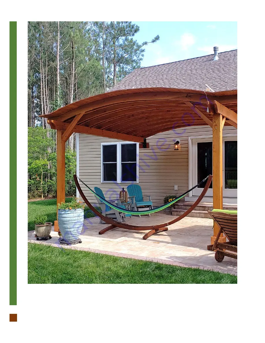 Forever Redwood BACKYARD PORCH PAVILION Assembly Instructions Manual Download Page 12