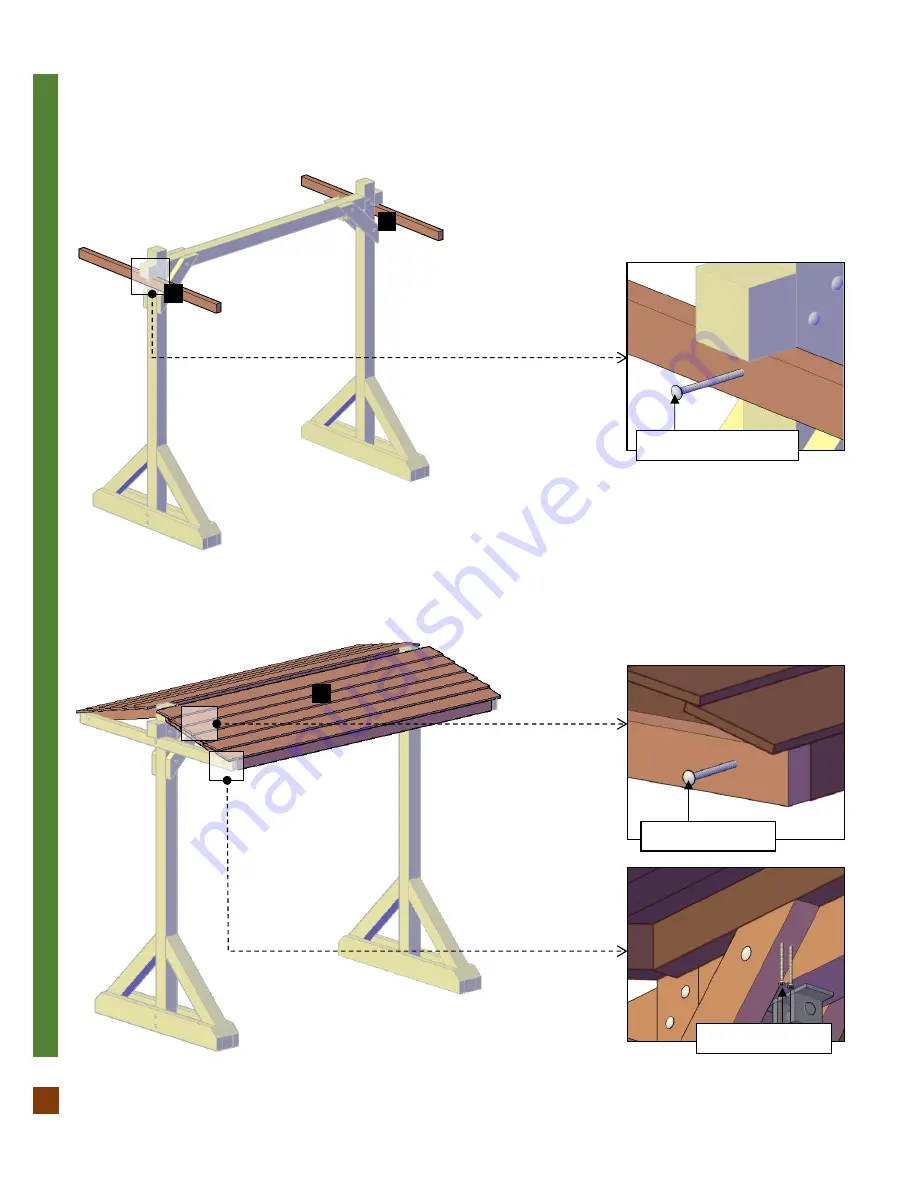 Forever Redwood BENCH SWING SETS Assembly Instructions Manual Download Page 8