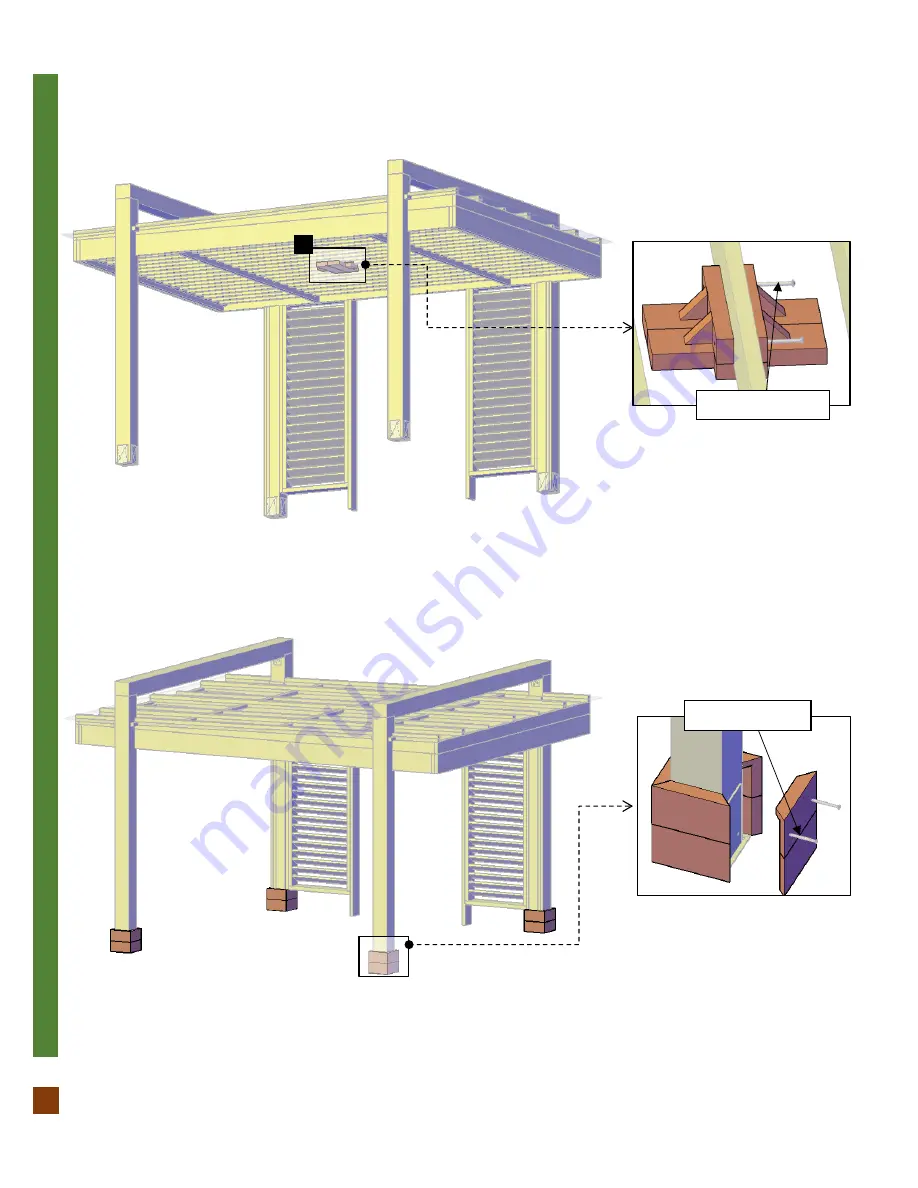 Forever Redwood CUSTOM THE L.A. MODERN PERGOLA Assembly Instructions Manual Download Page 18