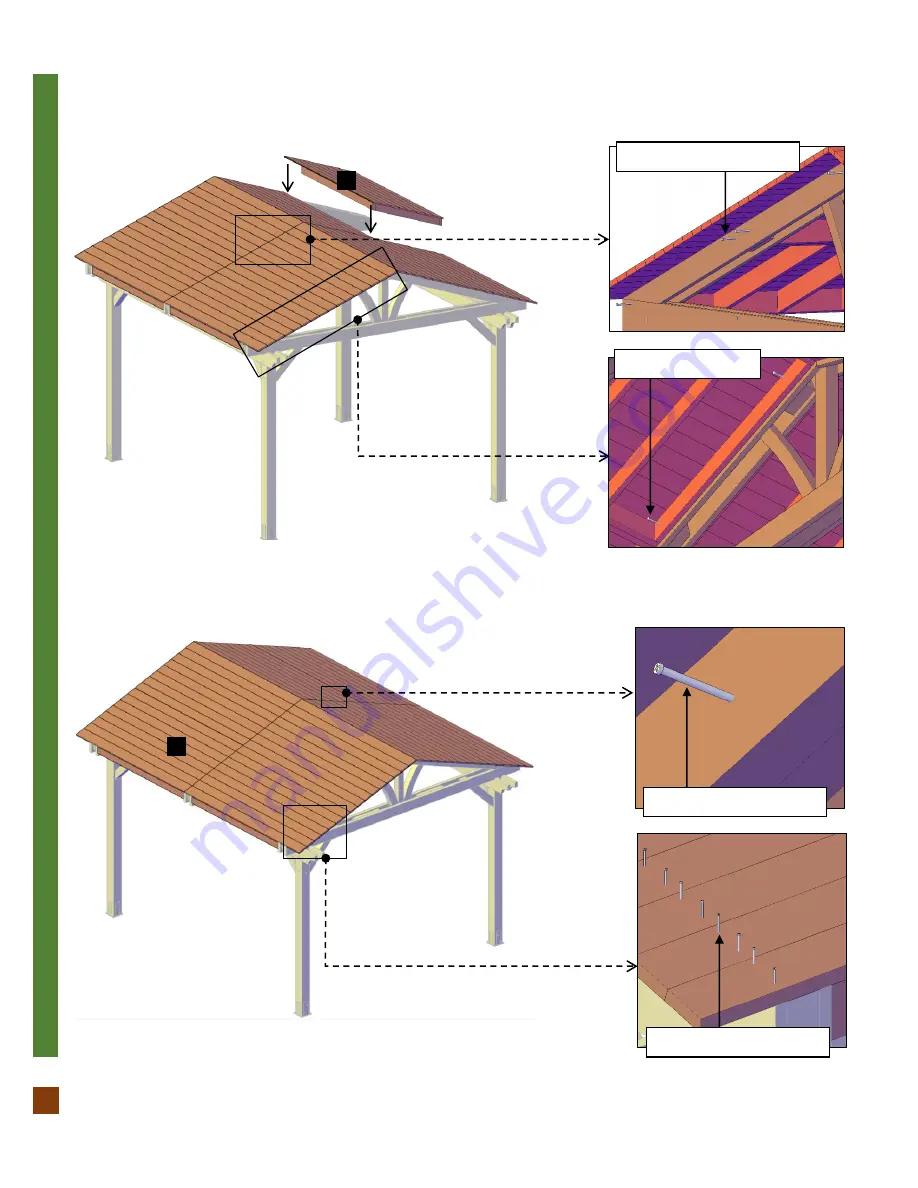 Forever Redwood DEL NORTE OUTDOOR KITCHEN PAVILION Assembly Instructions Manual Download Page 9