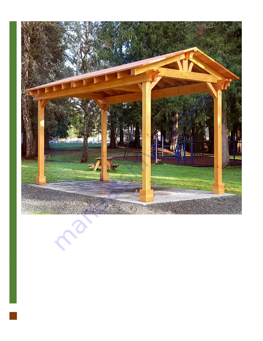 Forever Redwood DEL NORTE OUTDOOR KITCHEN PAVILION Assembly Instructions Manual Download Page 11