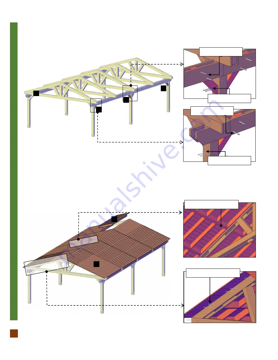 Forever Redwood DEL RIO CATHEDRAL CEILING THICK TIMBER PAVILION Скачать руководство пользователя страница 9