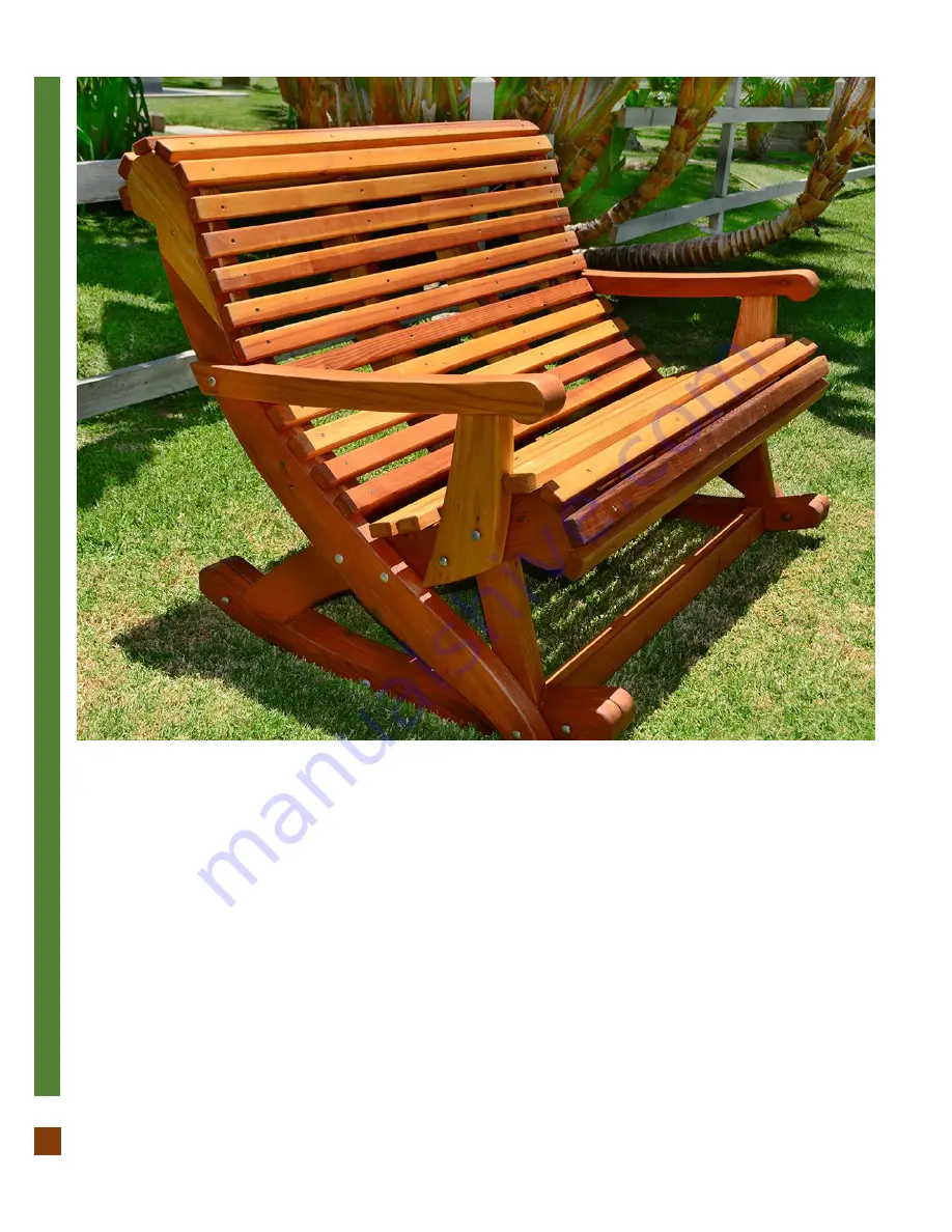 Forever Redwood ENSENADA ROCKING BENCH Assembly Instructions Manual Download Page 7