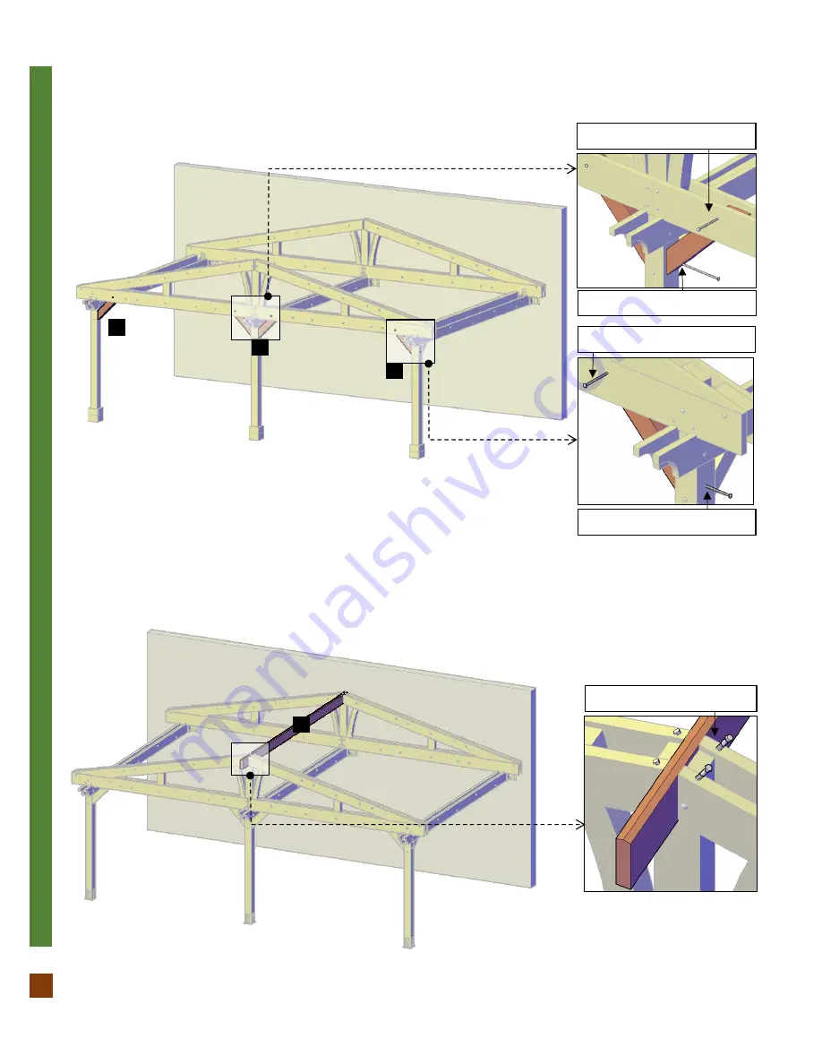 Forever Redwood Forever Porch Pavilion Assembly Instructions Manual Download Page 11