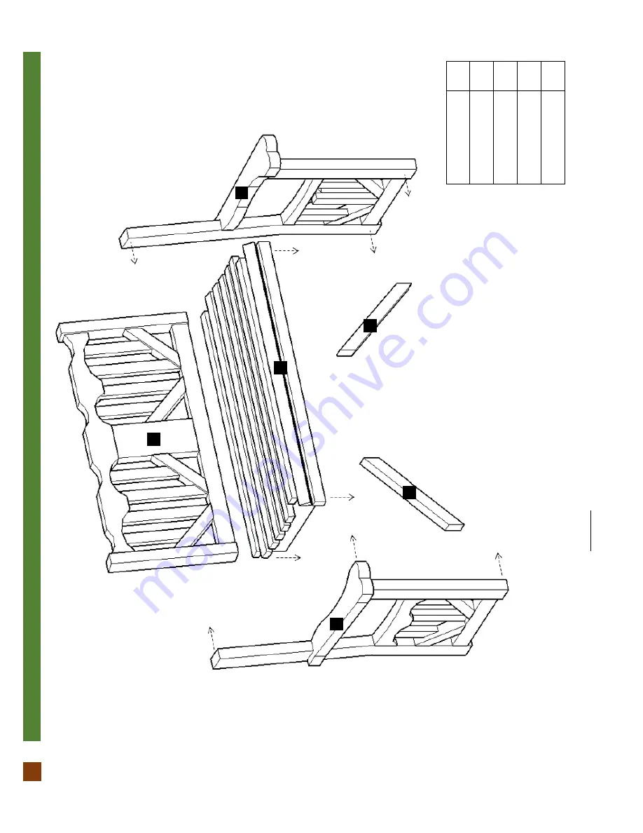 Forever Redwood HEART REDWOOD BENCH Assembly Instructions Manual Download Page 4