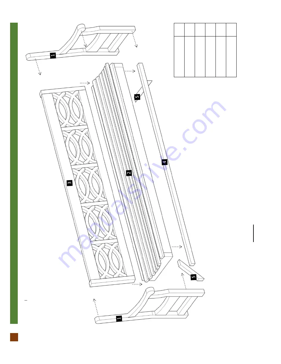 Forever Redwood HENNELL WOODEN GARDEN BENCH Assembly Instructions Manual Download Page 4