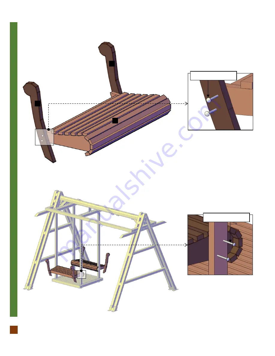 Forever Redwood JEAN'S ULTIMATE SWING SETS Assembly Instructions Manual Download Page 17