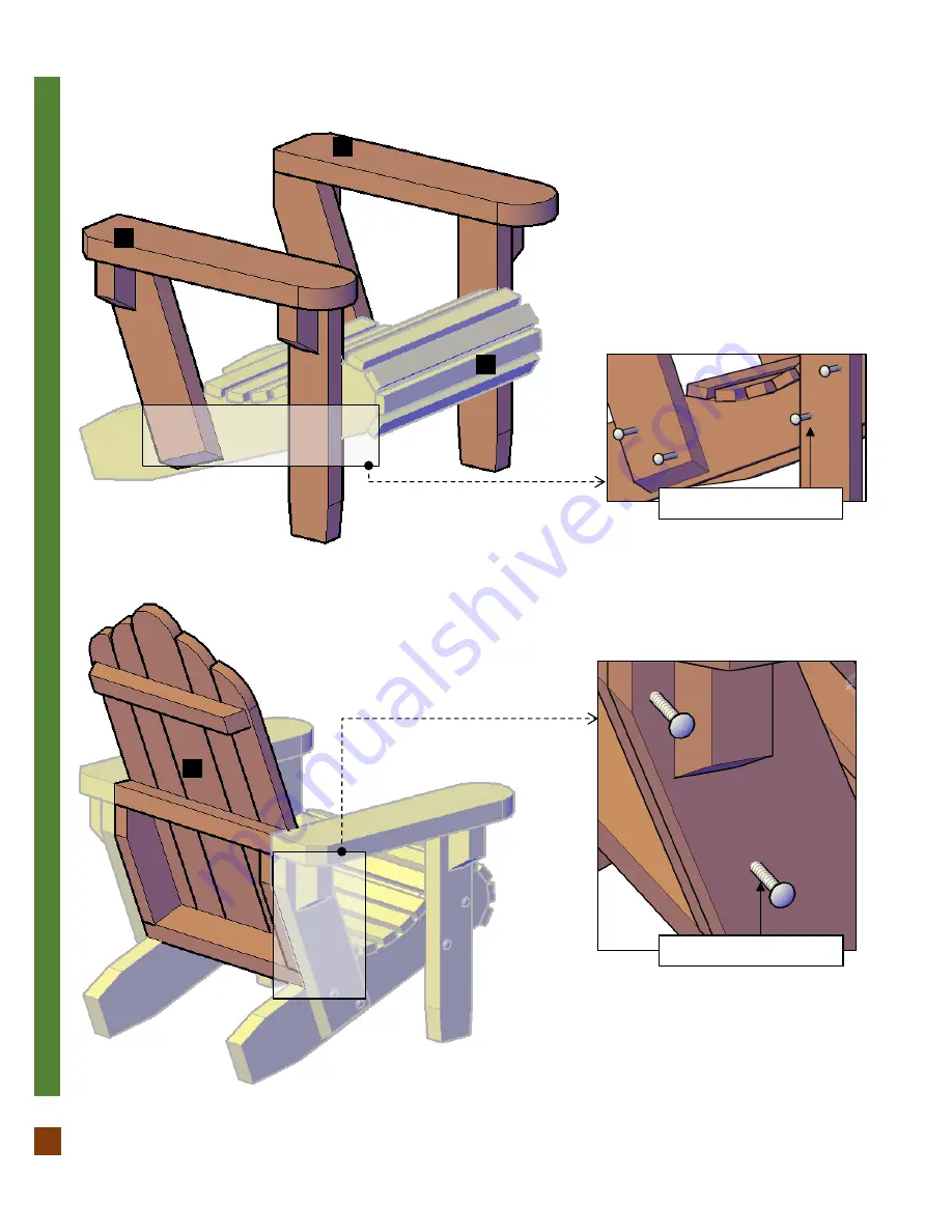 Forever Redwood REDWOOD ADIRONDACK CHAIR Скачать руководство пользователя страница 5