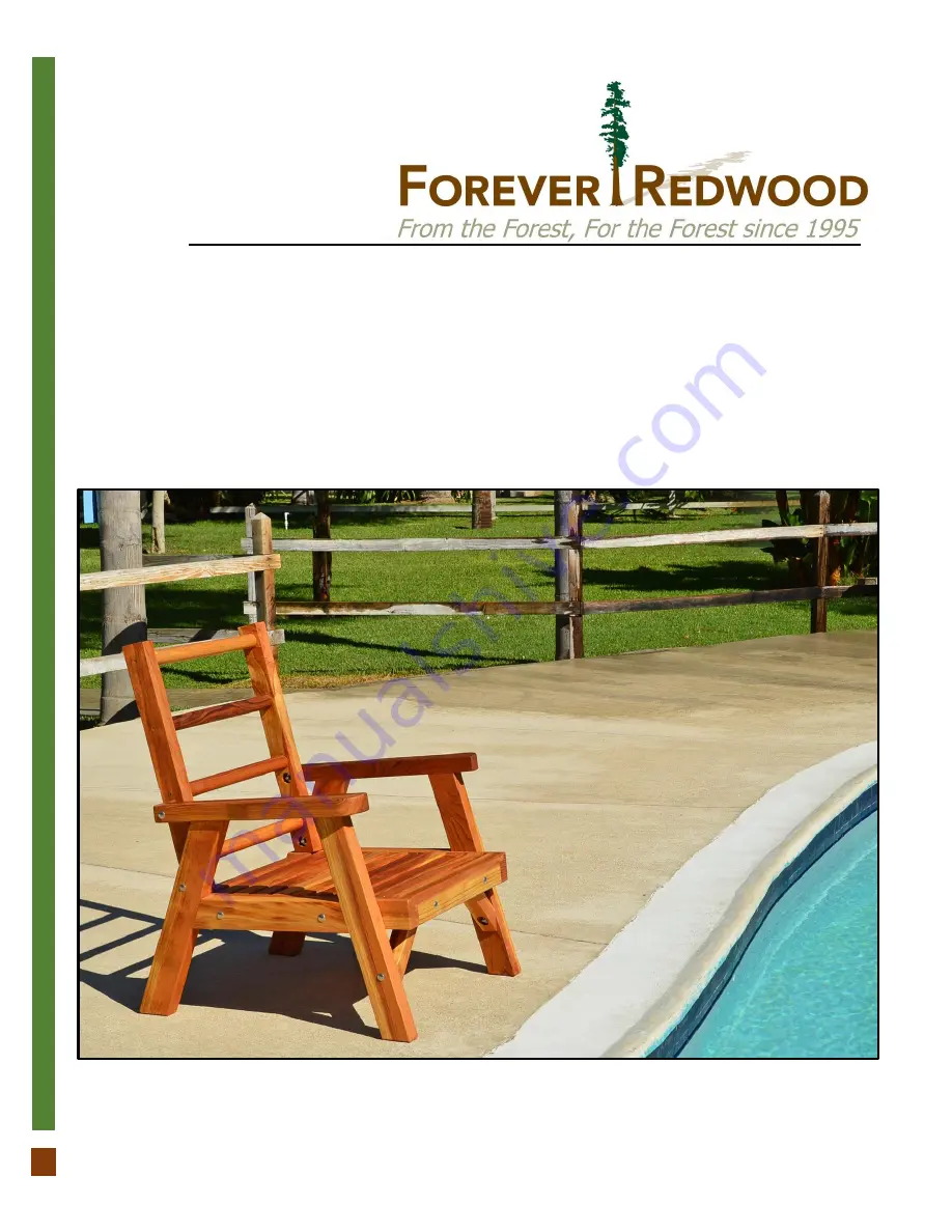 Forever Redwood ROBIN'S RETRO PATIO CHAIR Assembly Instructions Manual Download Page 1