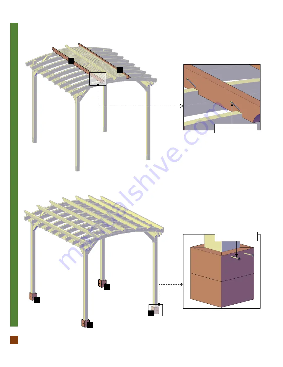 Forever Redwood SMALL ARCHED PERGOLA KITS Скачать руководство пользователя страница 10