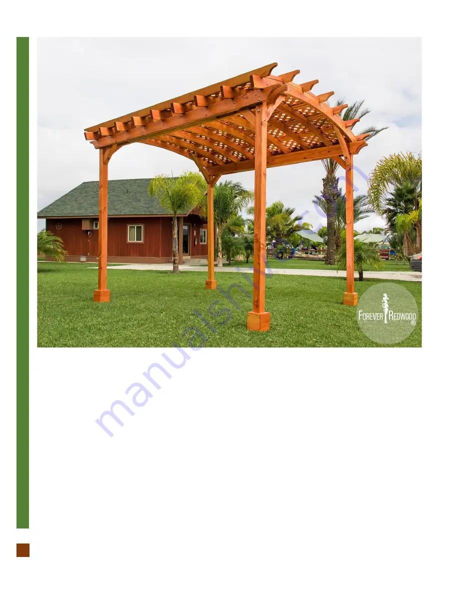 Forever Redwood SMALL ARCHED PERGOLA KITS Скачать руководство пользователя страница 11