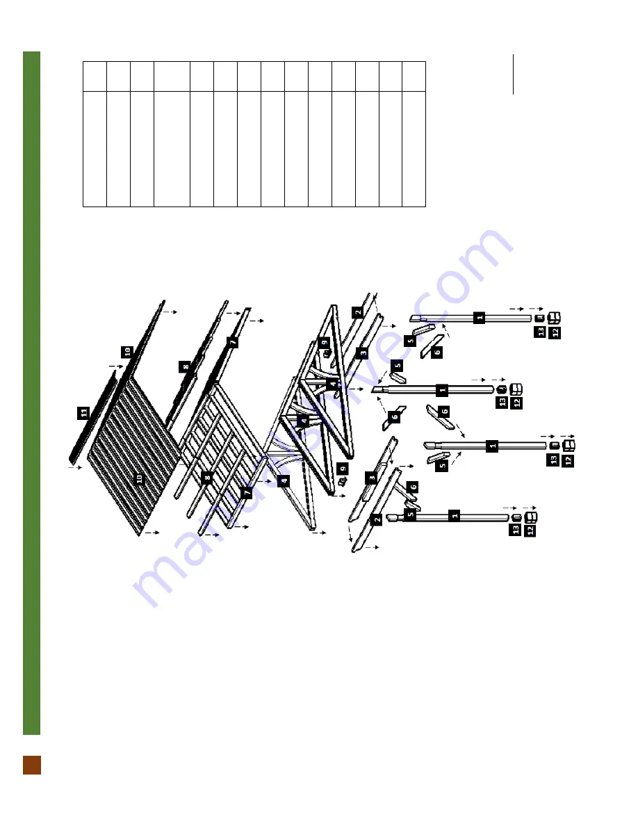 Forever Redwood THE BREEZY SMALL PAVILION Assembly Instructions Manual Download Page 5