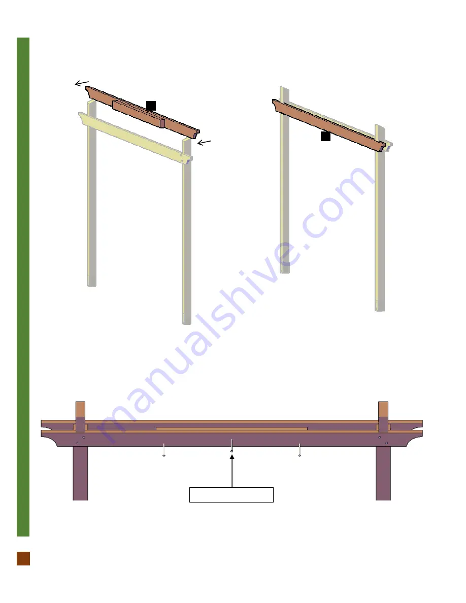 Forever Redwood THE BREEZY SMALL PAVILION Assembly Instructions Manual Download Page 7