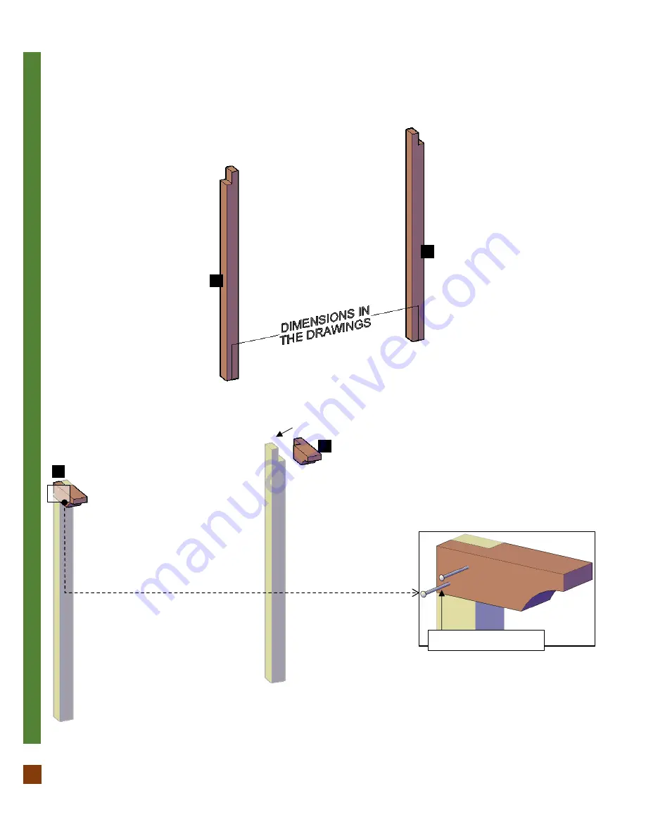 Forever Redwood THE GARAGE ARBOR KITS Assembly Instructions Manual Download Page 5