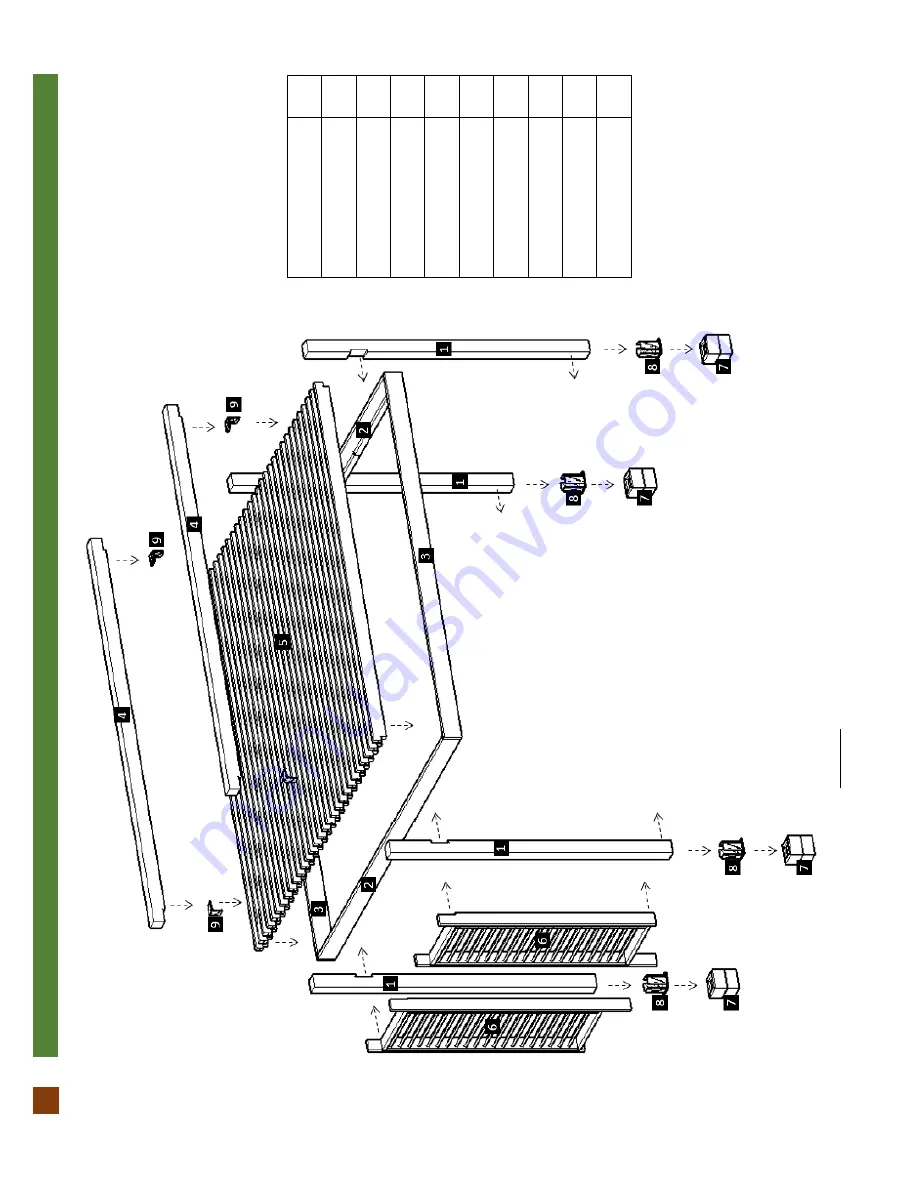 Forever Redwood THE L.A. MODERN PERGOLA Assembly Instructions Manual Download Page 5