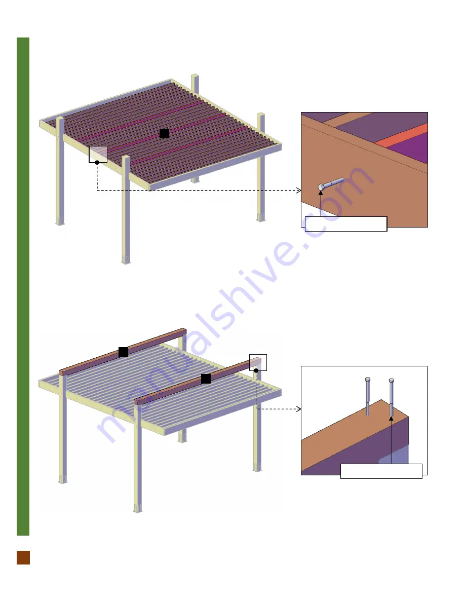 Forever Redwood THE L.A. MODERN PERGOLA Assembly Instructions Manual Download Page 8