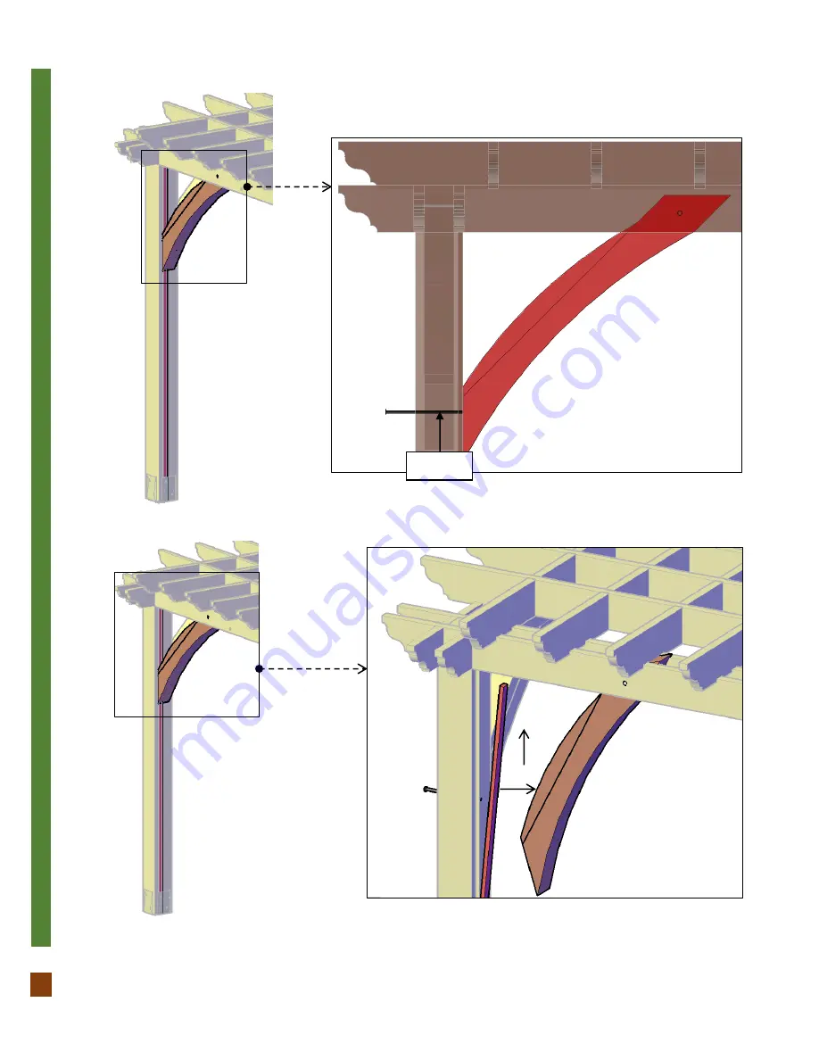 Forever Redwood THE MONTVALE PERGOLAS Assembly Instructions Manual Download Page 13