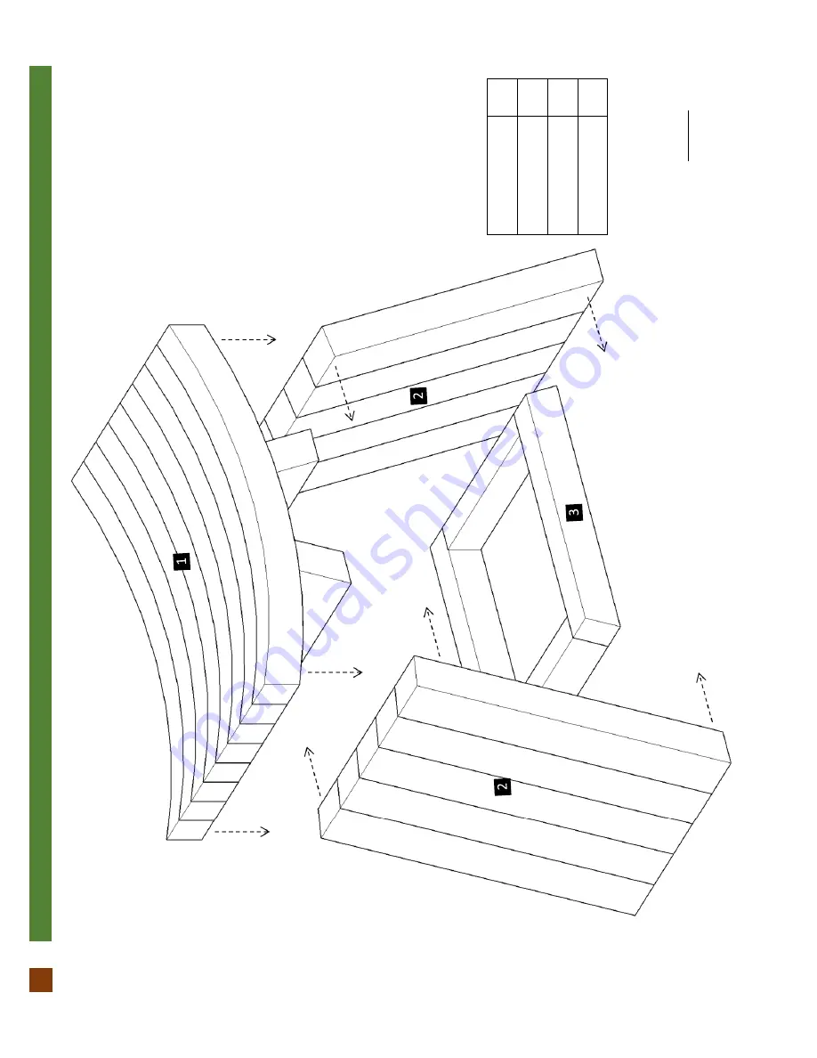 Forever Redwood THE SANCTUARY WOOD SHOWER BENCH Assembly Instructions Download Page 3