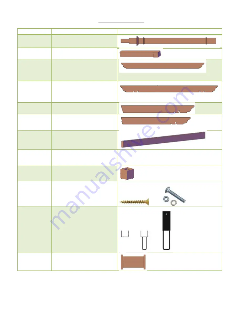 Forever Redwood THE STOA PAVILIONS Assembly Instructions Manual Download Page 2