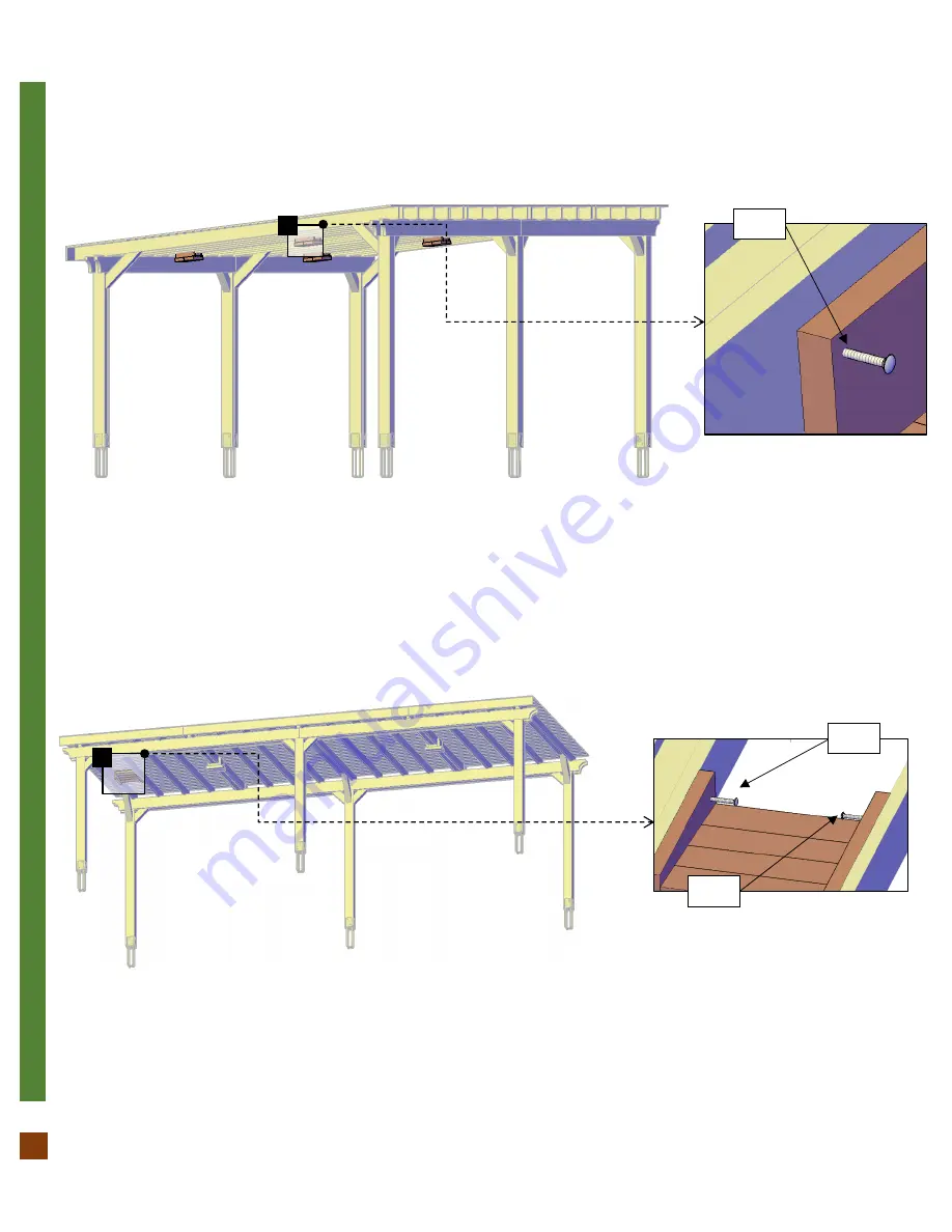 Forever Redwood THE SUNSET PATIO PAVILION Assembly Instructions Manual Download Page 15