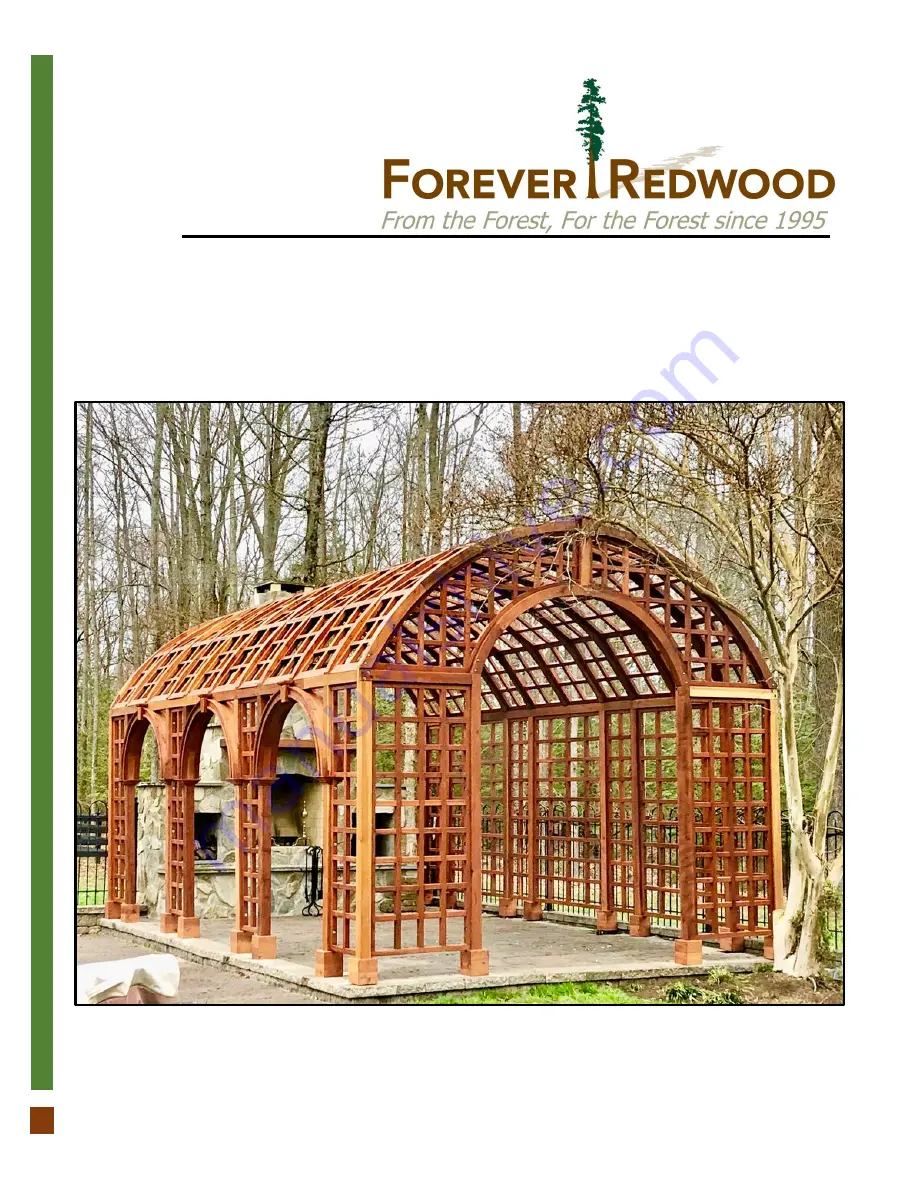 Forever Redwood THE VICTORIAN TRELLIS Assembly Instructions Manual Download Page 1