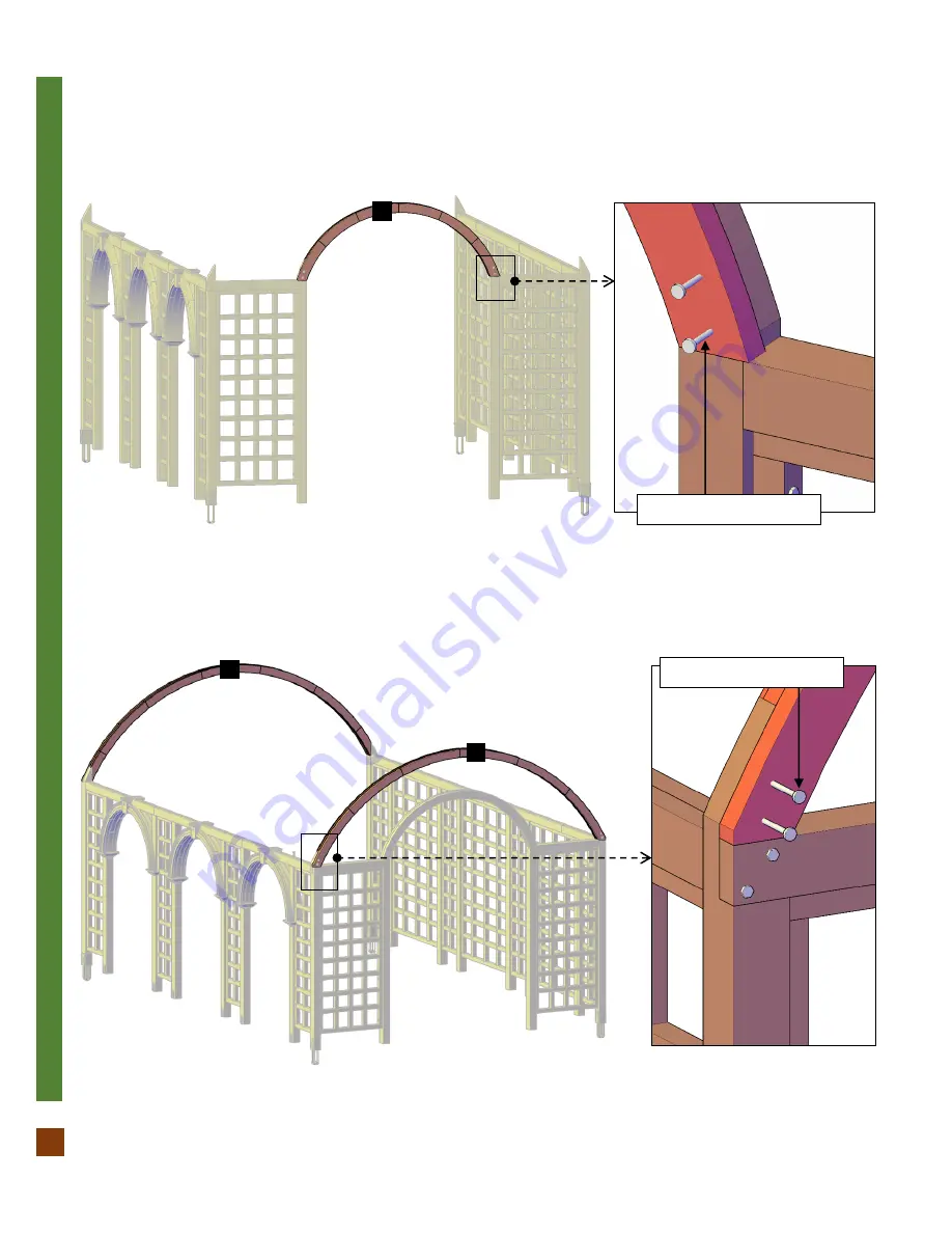 Forever Redwood THE VICTORIAN TRELLIS Assembly Instructions Manual Download Page 13