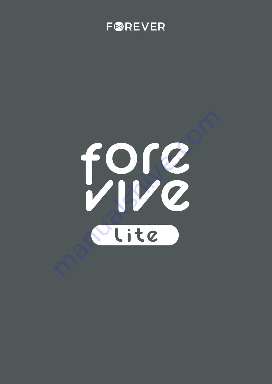 FOREVER ForeVive Lite Manual Download Page 1