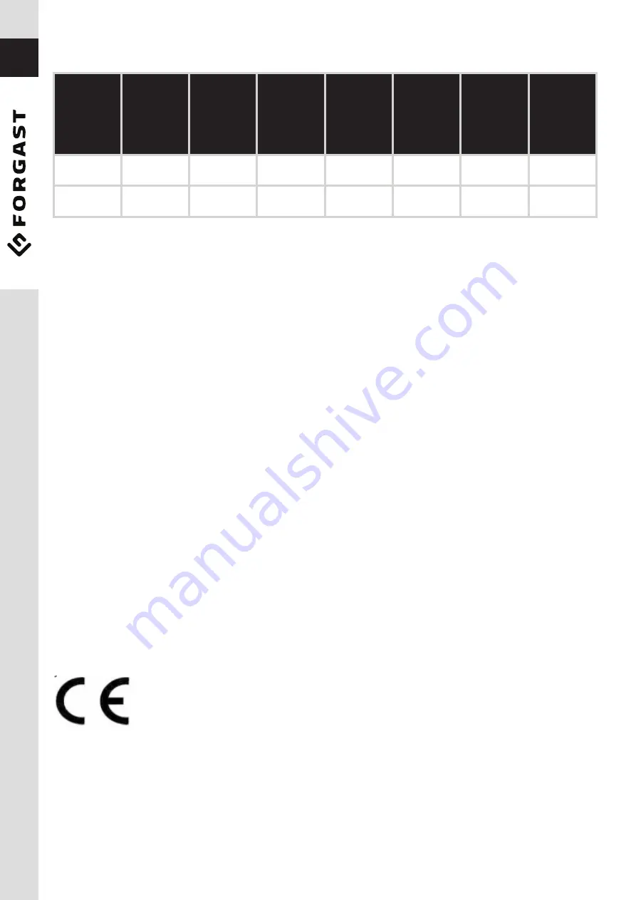 Forgast FG07102 User Manual Download Page 8