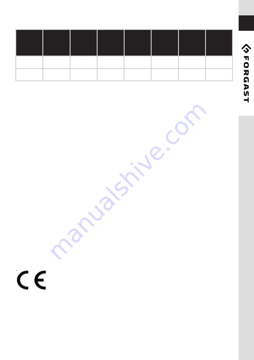 Forgast FG07102 User Manual Download Page 15