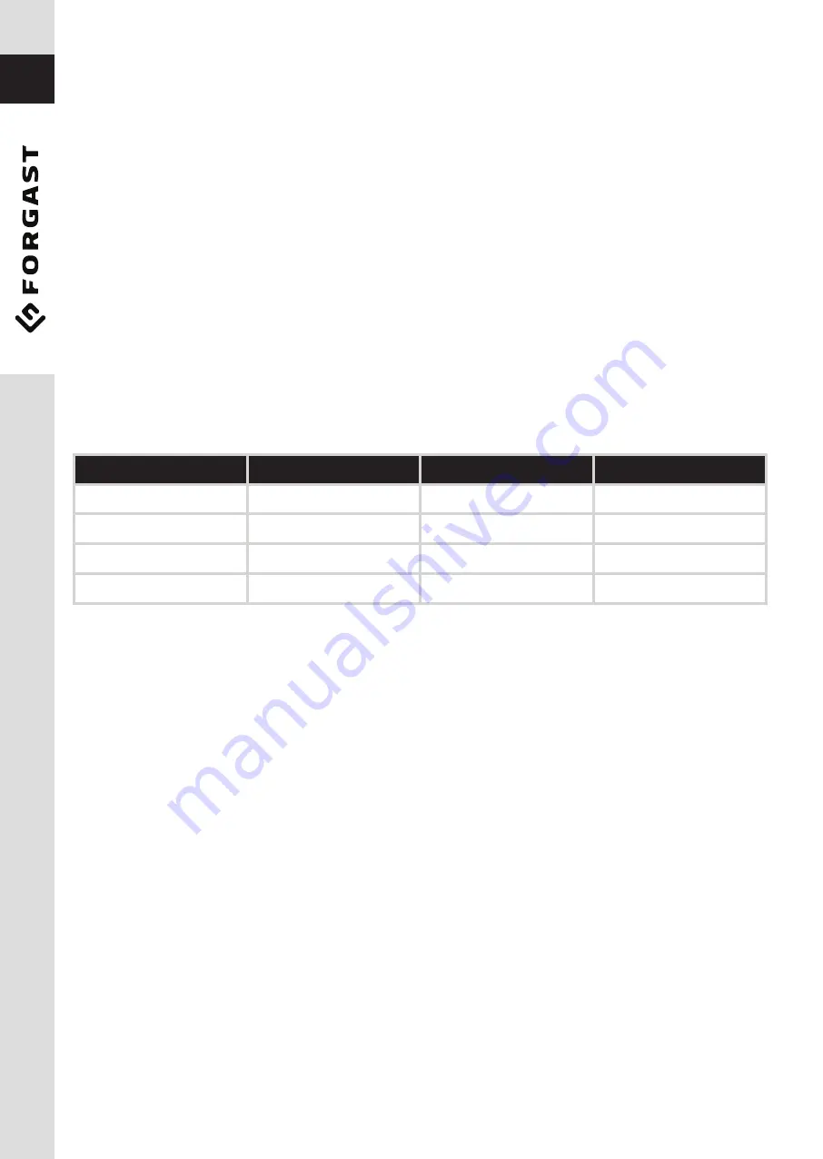 Forgast FG09201 User Manual Download Page 2