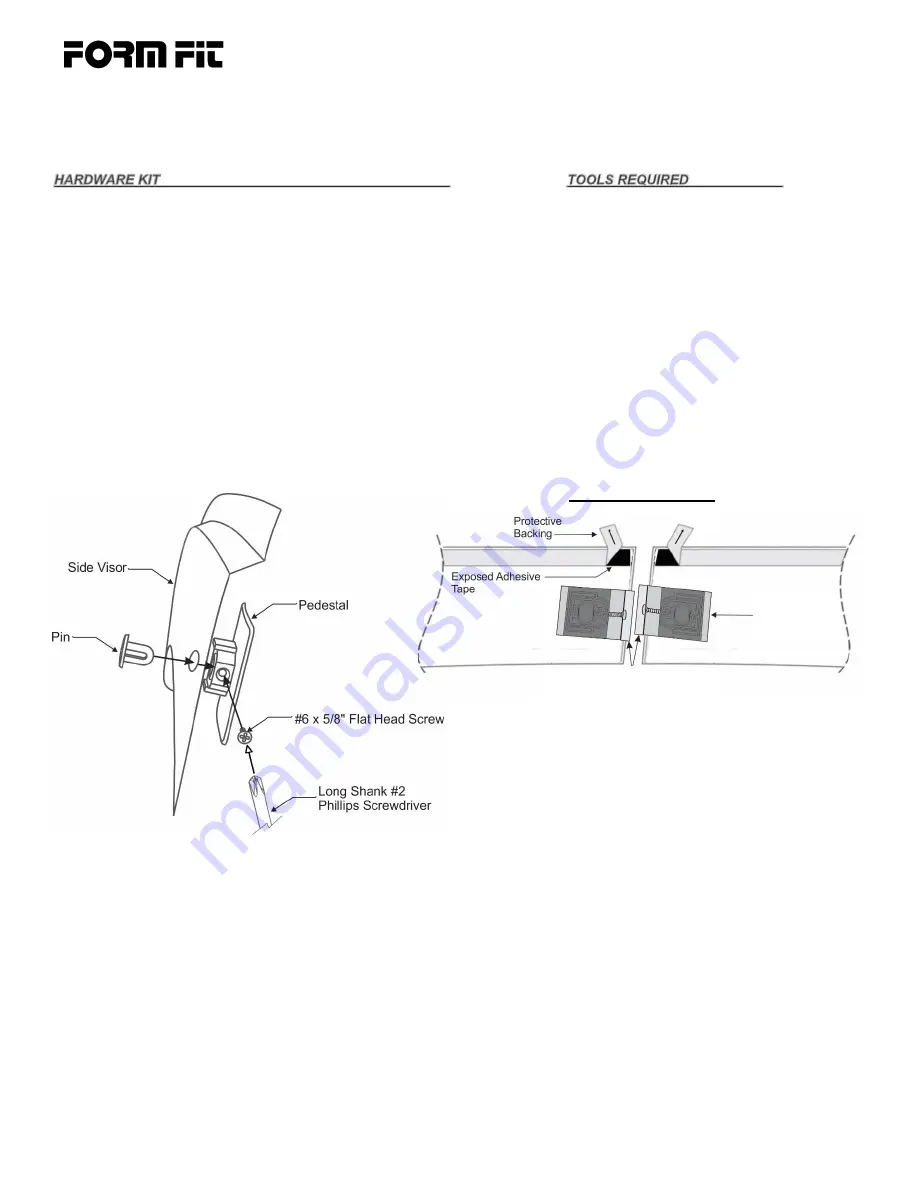 FORM FIT SD 13Q17 Installation Instructions Download Page 1