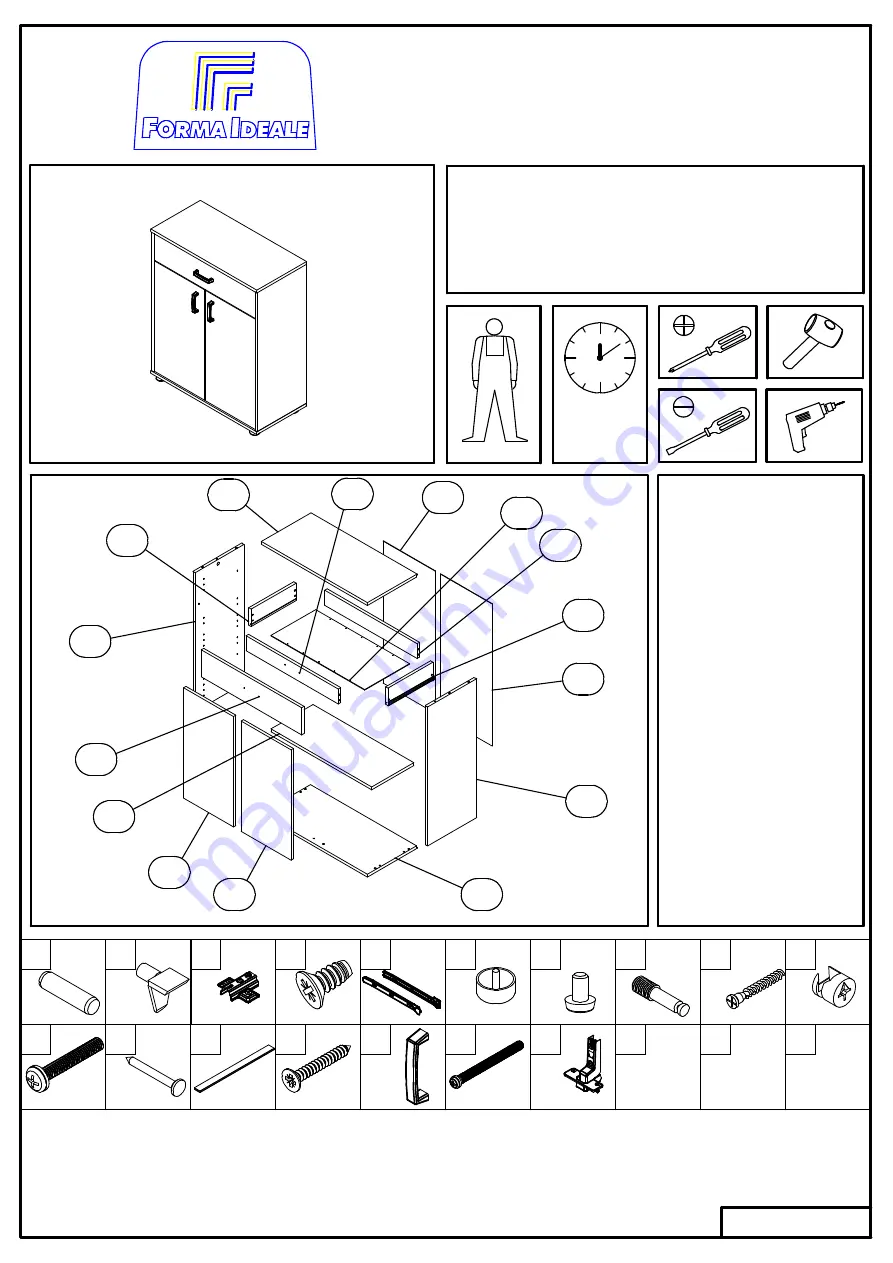 Forma Ideale SMART 2k1f Assembly Instructions Manual Download Page 1