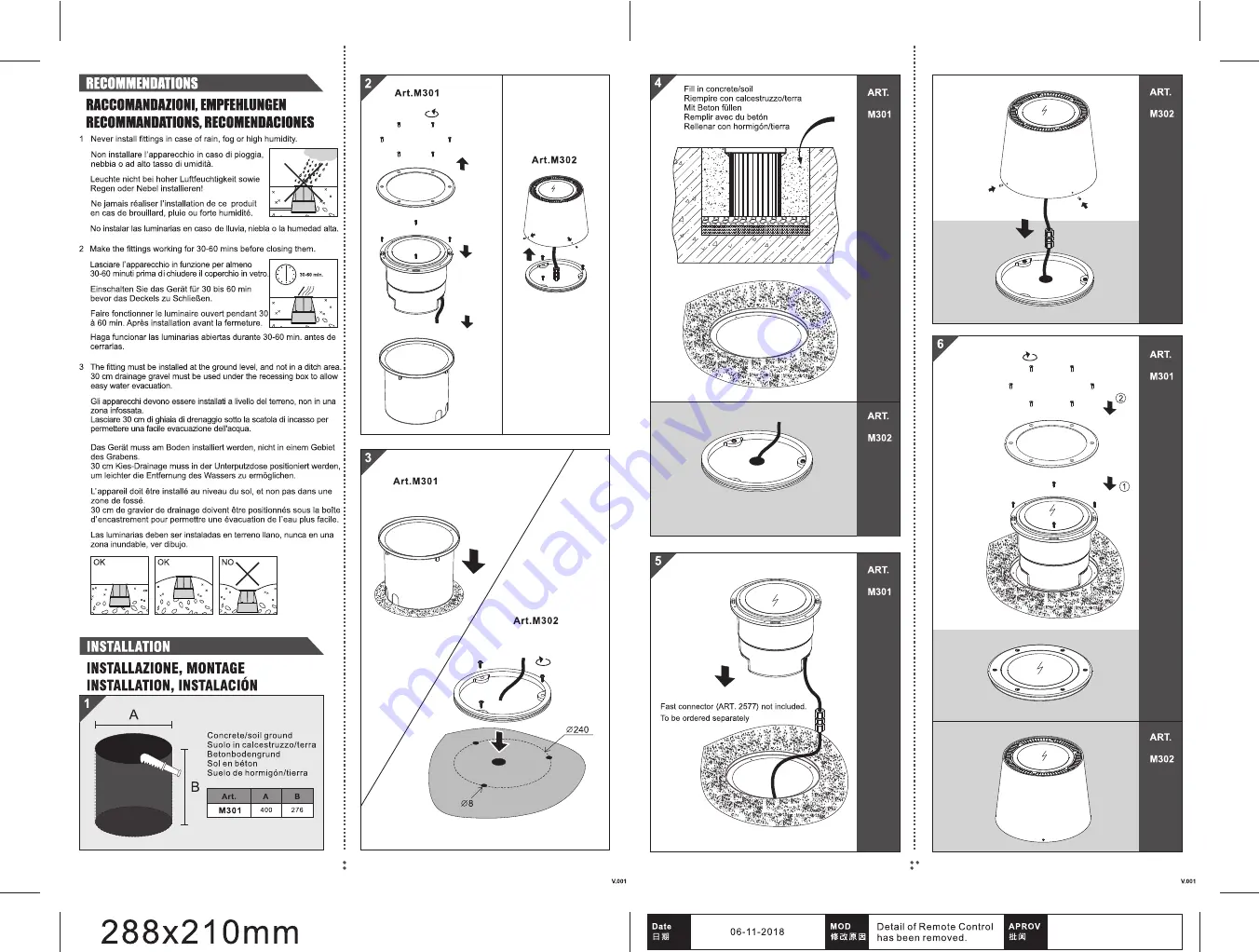 Forma Lighting Moto-Terraluce M301 Скачать руководство пользователя страница 2