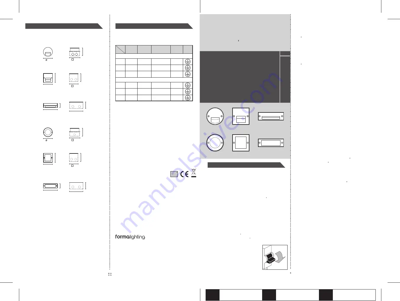 FormaLighting OPTIWALL 3094 Installation Instruction Download Page 1