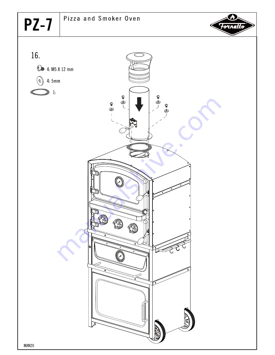 Fornetto PZ-7 Operating Manual Download Page 20