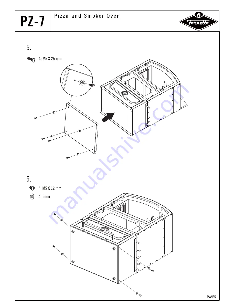 Fornetto PZ-7 Operating Manual Download Page 25